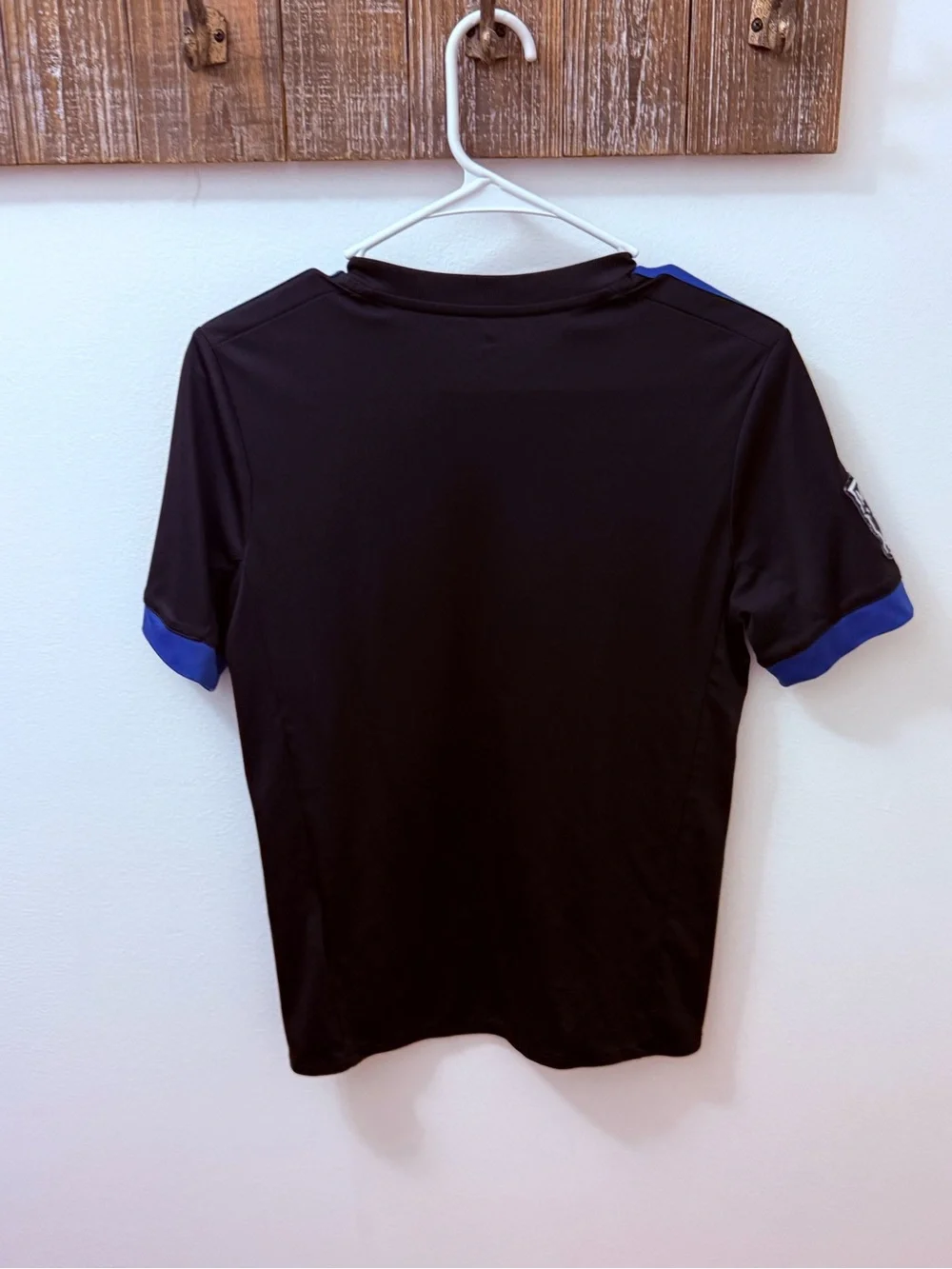 San Jose Earthquakes Adidas Black & Royal Soccer Jersey